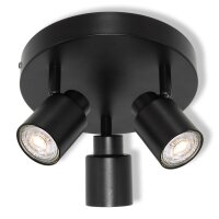 Spot Schwarz Metall schwenkbar flexibel GU10 OSRAM