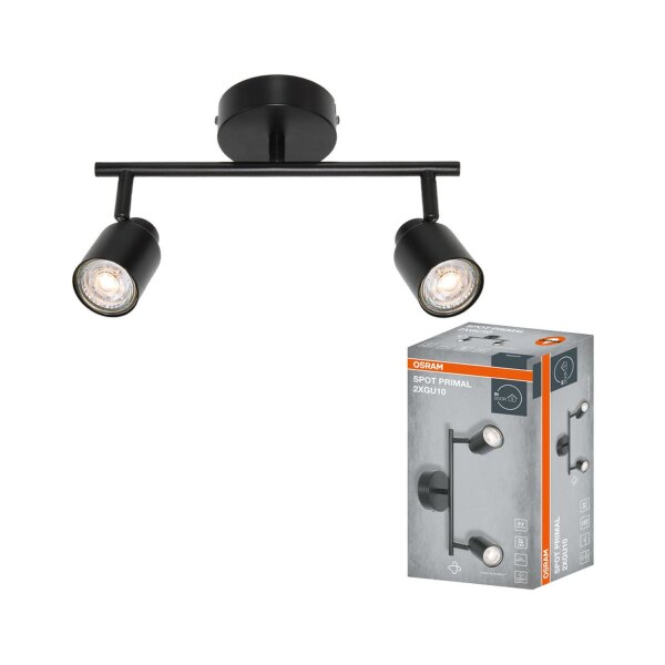 Deckenstrahler Schwarz Metall schwenkbar GU10 OSRAM