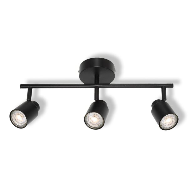 Spot Metall Schwarz schwenkbar flexibel GU10 OSRAM