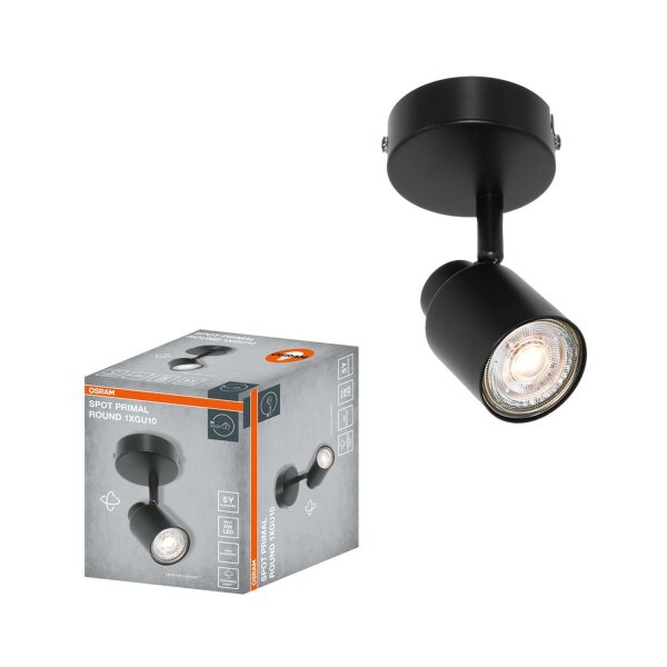 Strahler schwenkbar flexibel Schwarz Metall GU10 OSRAM