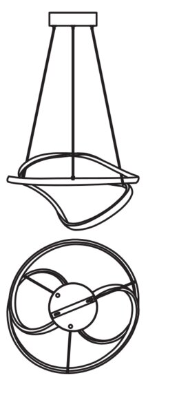 LED Pendelleuchte dimmbar 2700-6000 K Ø50 cm OSRAM