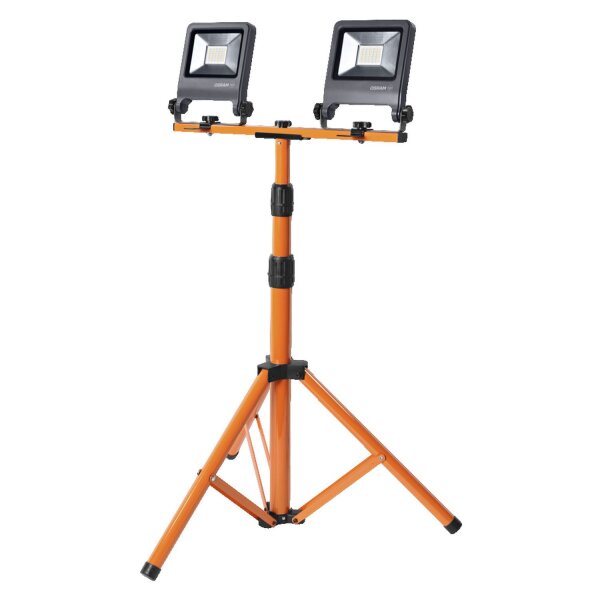 LED Arbeitsleuchte verstellbar Orange Metall IP65 175cm