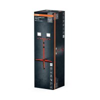 LED Arbeitsleuchte verstellbar Orange Metall IP65 175cm