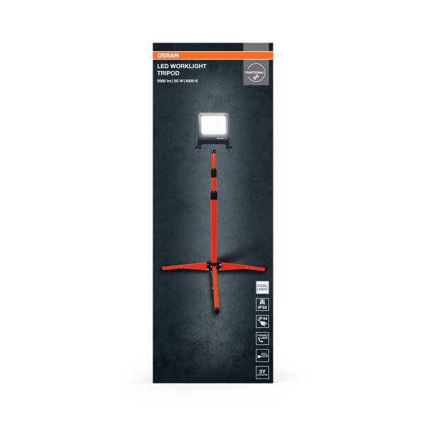 LED Lampe verstellbar flexibel Orange Metall IP65 180cm