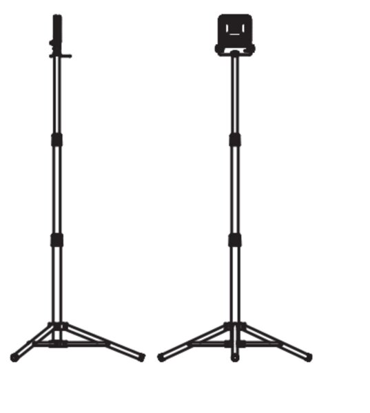 LED Arbeitsleuchte schwenkbar Metall 4000K IP65 170 cm