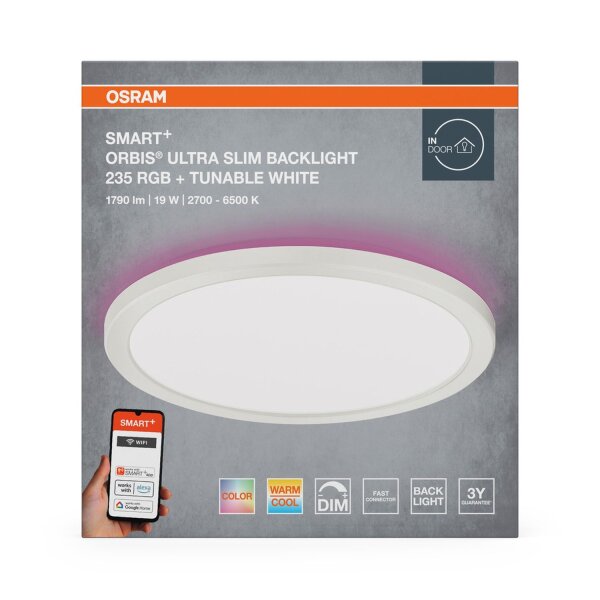 LED Deckenlampe dimmbar RGB Smart+ TW 2700-6500K OSRAM