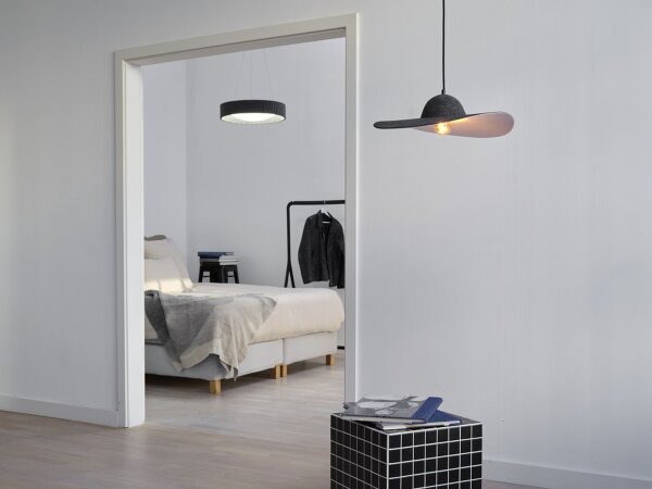 Pendelleuchte Filz E27 Metall Ø50 cm modern OSRAM