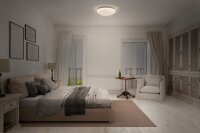 Runde LED Deckenlampe Weiß Metall 3000K B:39cm OSRAM