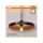 Pendelleuchte Schwarz Stahl Beige E27 rund Ø40 cm OSRAM