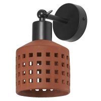 Wandleuchte flexibel Ton Braun E27 H:23,2 cm OSRAM