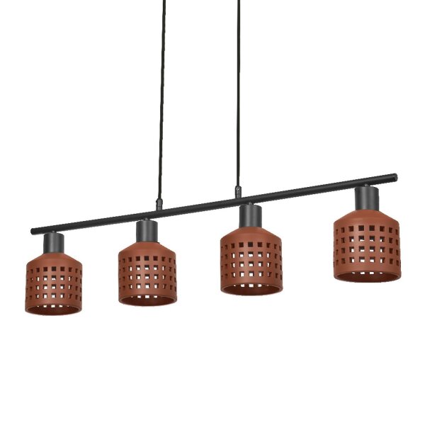Pendelleuchte 4-flammig Ton Metall L:90,5 cm lang OSRAM