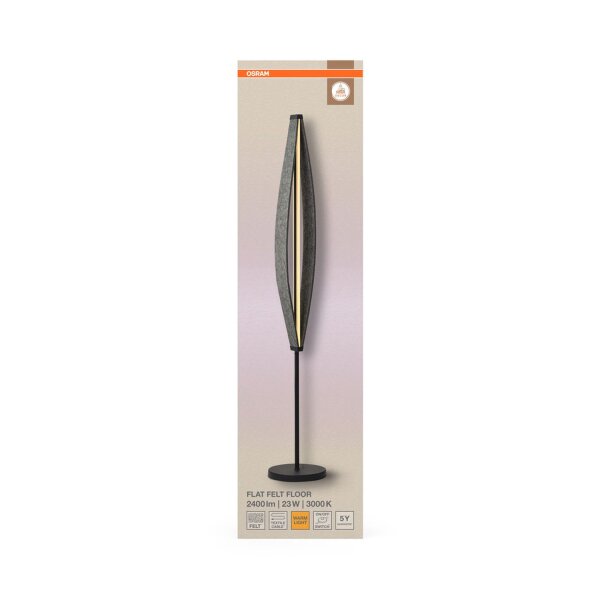 LED Stehlampe Filz 3000 K H:152,5 cm modern OSRAM