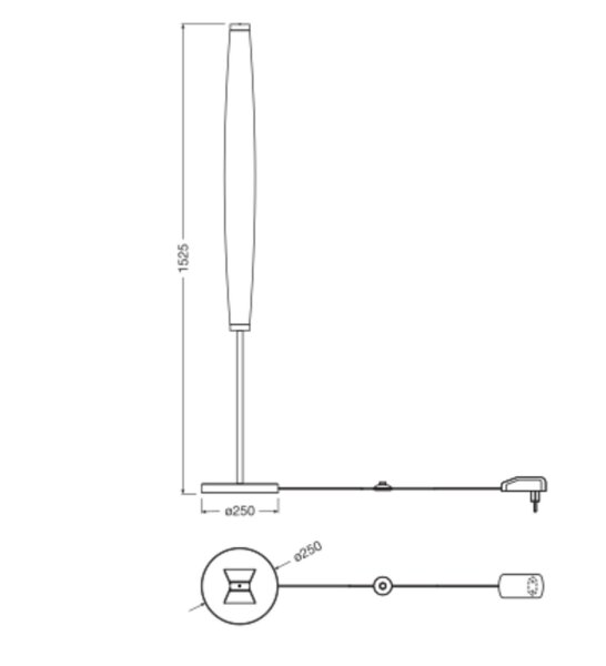 LED Stehlampe Filz 3000 K H:152,5 cm modern OSRAM