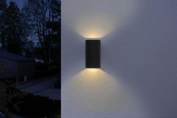LED Wandleuchte Up Down Weiß 3000 K IP44 H:16 cm OSRAM