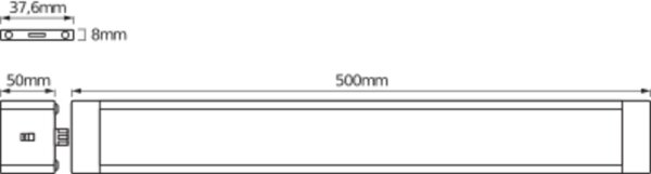 LED Unterbauleuchte dimmbar Weiß L:50 cm 3000 K OSRAM