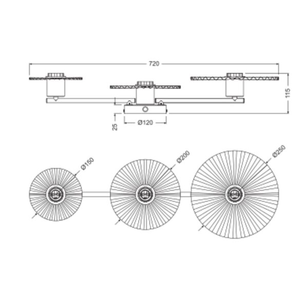 Wandleuchte flexibel Stahl E27 L:72 cm modern OSRAM