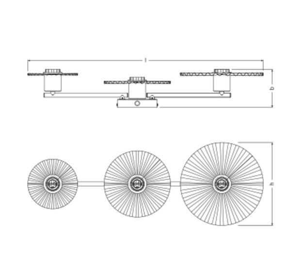 Wandleuchte flexibel Stahl E27 L:72 cm Design OSRAM