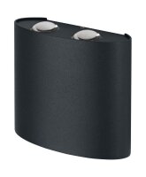 LED Wandlampe Alu 3000 K IP44 B:14 cm modern OSRAM