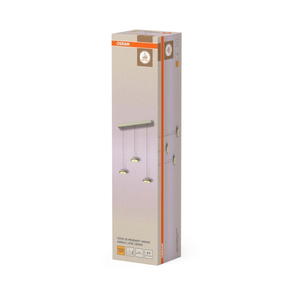 LED Pendelleuchte verstellbar Beige 3000 K OSRAM