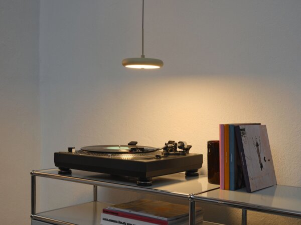 LED Hängelampe verstellbar Beige Metall 3000 K OSRAM