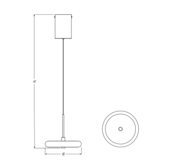 LED Hängelampe verstellbar Beige Metall 3000 K OSRAM