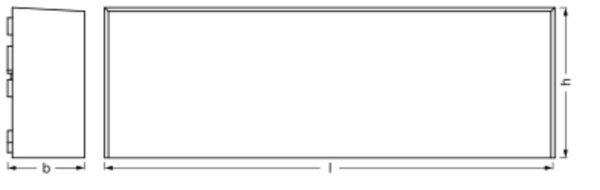 LED Wandleuchte Metall 3000 K IP65 B:24 cm OSRAM