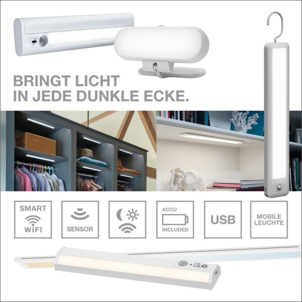 LED Unterbauleuchte Sensor Click-DIM CCT Weiß Alu OSRAM