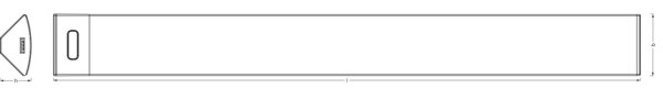LED Unterbauleuchte Click-DIM CCT Schwarz B:55cm OSRAM