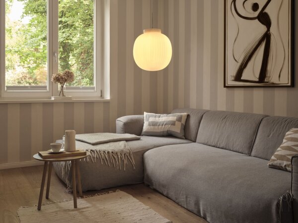 Hängelampe Marmor Glas E27 rund Ø31 cm blendarm OSRAM