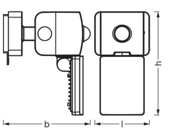LED Akku Wandspot Sensor dimmbar flexibel 3000K OSRAM
