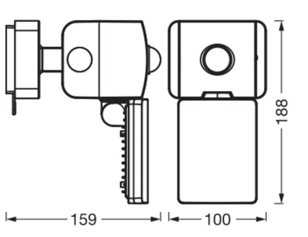 LED Akku Wandspot Sensor dimmbar flexibel 3000K OSRAM