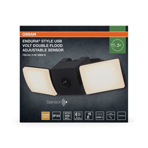 LED Akku Wandlampe Sensor dimmbar flexibel 3000 K OSRAM