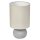 Tischleuchte Grau Beige Beton Stoff E27 H:38 cm OSRAM