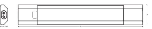 LED Leuchte Sensor Click-DIM CCT Schwarz Alu OSRAM