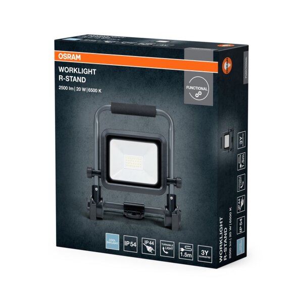 LED Arbeitsleuchte verstellbar Alu 6500K IP54 OSRAM