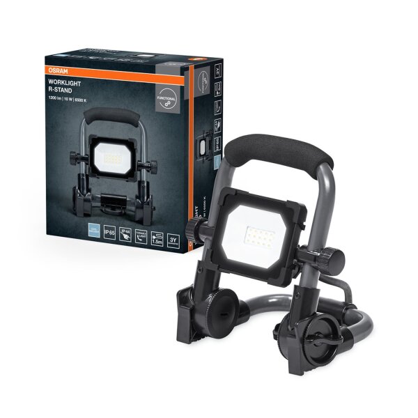 LED Strahler flexibel Schwarz Alu 6500K IP65 OSRAM