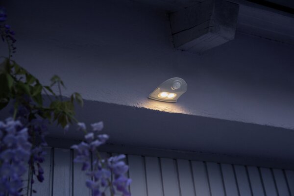 LED Wandleuchte Sensor Silber Metall 4000 K IP54 OSRAM