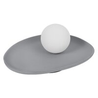 Tischleuchte Beton Glas blendarm G9 H:13,5 cm OSRAM