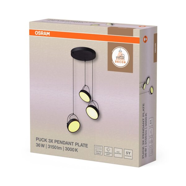 LED Hängelampe verstellbar 3000 K Ø54 cm OSRAM