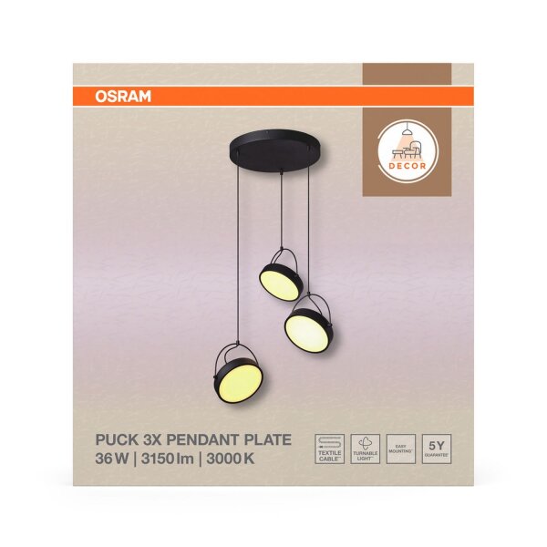 LED Hängelampe verstellbar 3000 K Ø54 cm OSRAM