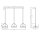 LED Hängelampe verstellbar Stahl 3000 K L:108 cm OSRAM