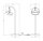 LED Tischlampe flexibel Stahl 3000 K 51,5 cm OSRAM