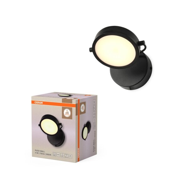 LED Wandlampe schwenkbar Stahl 3000 K B:15 cm OSRAM