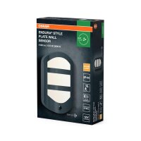 LED Wandleuchte Sensor Dunkelgrau 3000 K IP44 OSRAM