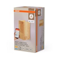 LED Wandleuchte dimmbar Smart+ Holz Metall 3000-6500K