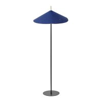 Stehleuchte Schwarz Filz Blau E14 H:131,5 cm OSRAM