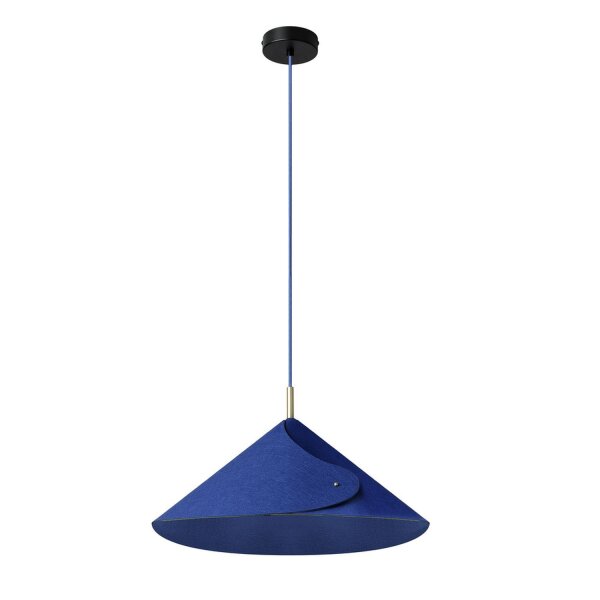 Pendelleuchte verstellbar Blau Filz E14 Ø50 cm OSRAM