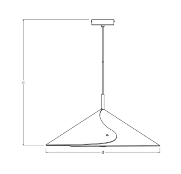 Pendelleuchte verstellbar Blau Filz E14 Ø50 cm OSRAM
