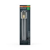 Pollerleuchte Edelstahl IP44 E27 H:49 cm modern OSRAM
