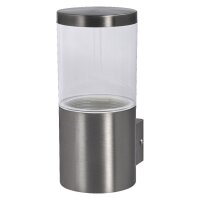 Wandleuchte Edelstahl IP44 E27 H:23 cm modern OSRAM